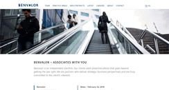 Desktop Screenshot of benvalor.com